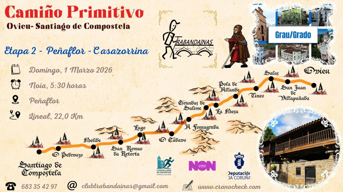 2 Etapa Camiño Primitivo: Peñaflor - Casazorrina