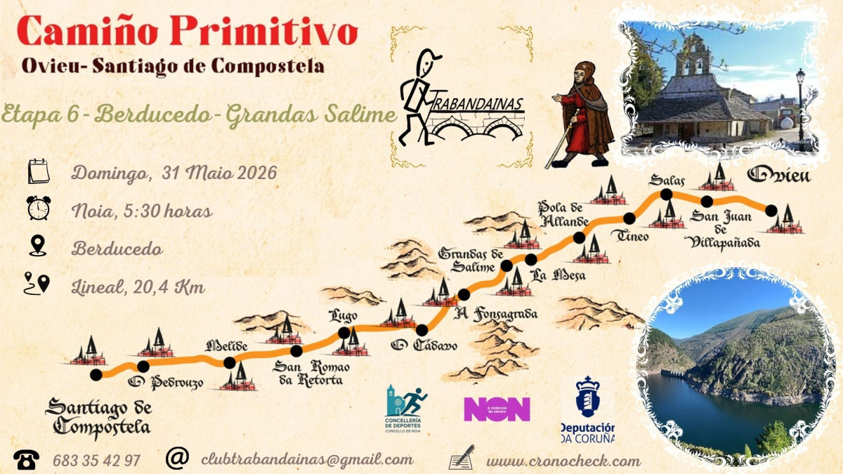 6 Etapa Camiño Primitivo: Berducedo - Grandas de Salime