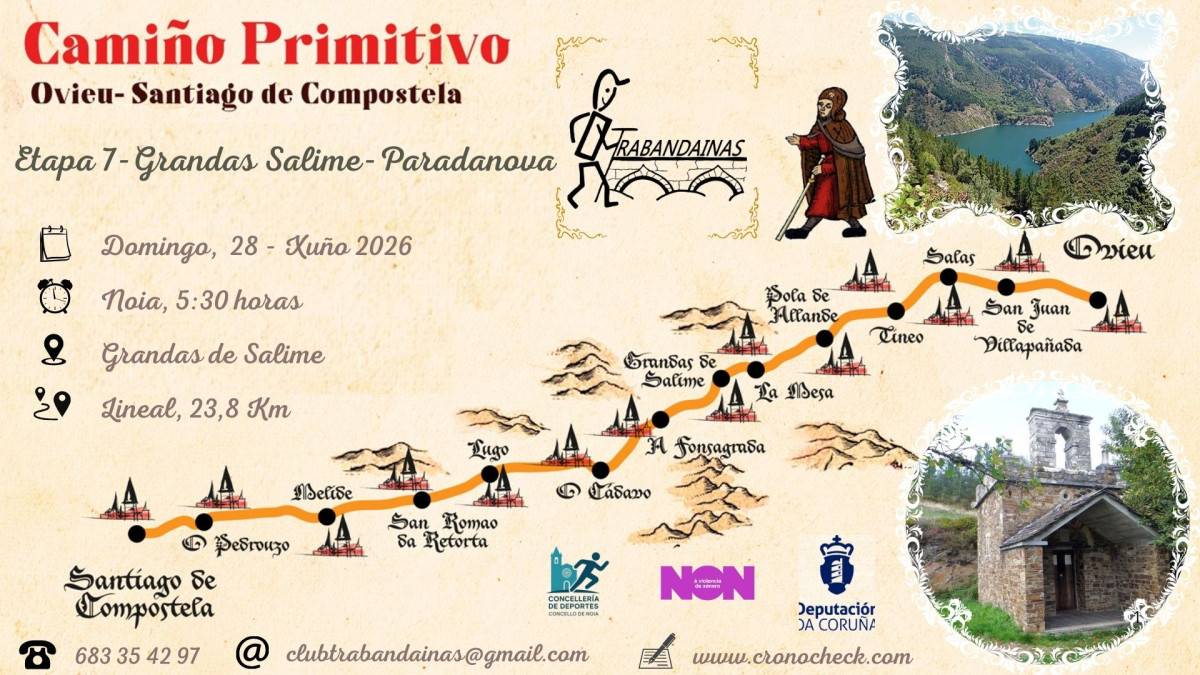 7 Etapa Camiño Primitivo: Grandas de Salime - Paradanova
