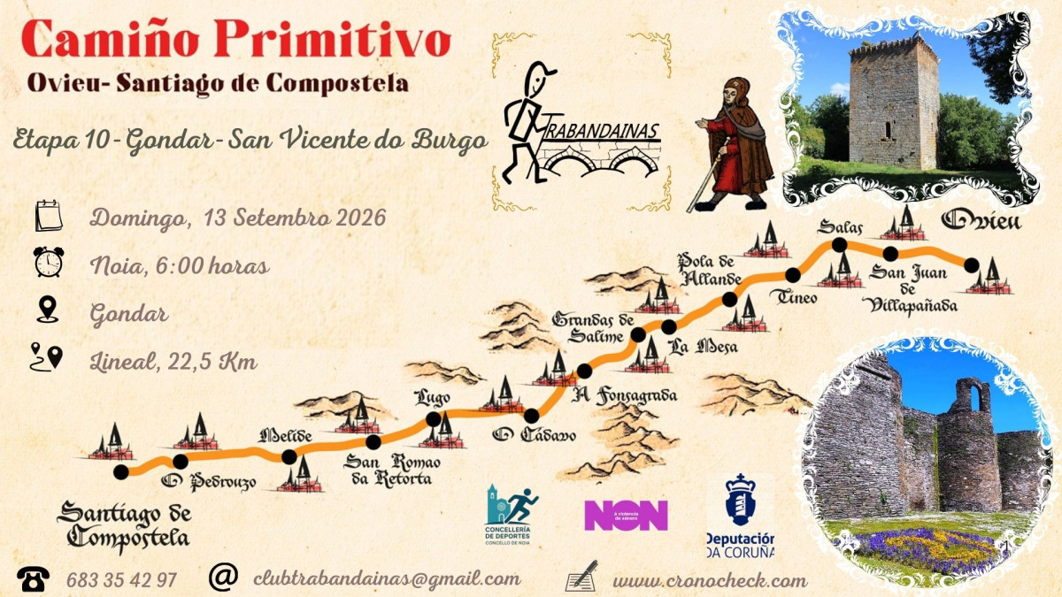 10 Etapa Camiño Primitivo: Gondar - San Vicente do Burgo