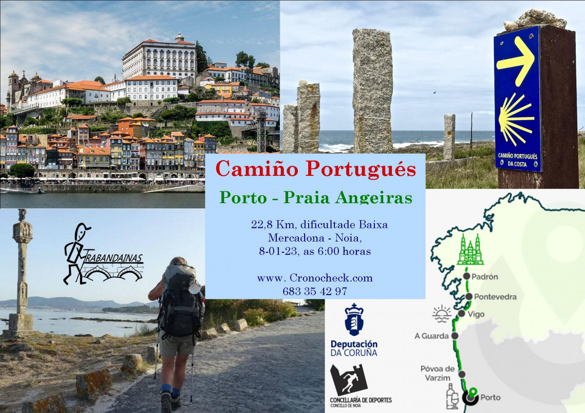 1 Etapa Camiño Portugués pola Costa: Porto - Praia de Angeiras