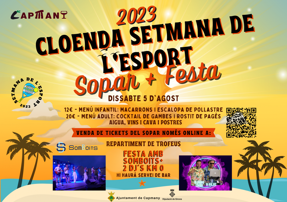 SOPAR CLOENDA SETMANA DE L'ESPORT 2023