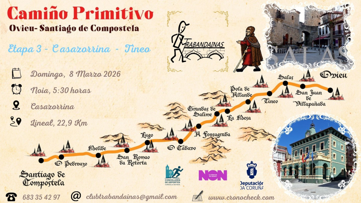 3 Etapa Camiño Primitivo: Casazorrina - Tineo