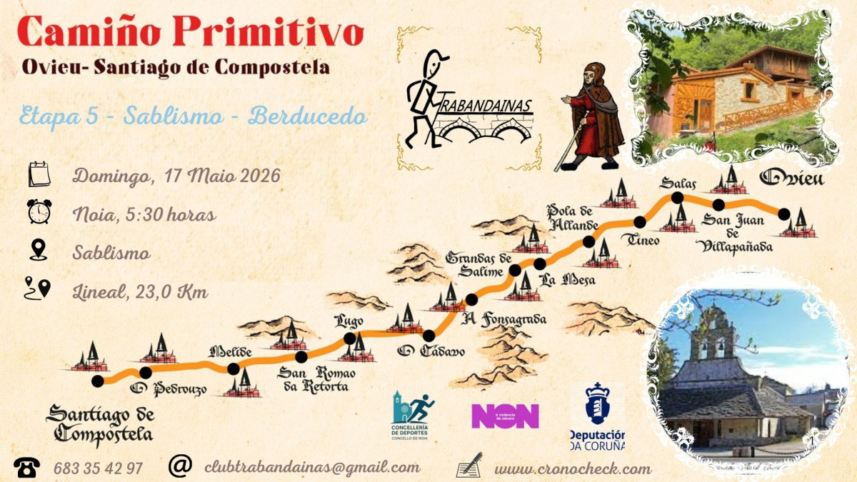 5 Etapa Camiño Primitivo: Sablismo - Berducedo
