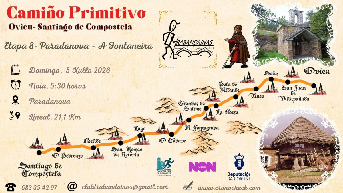 8 Etapa Camiño Primitivo:  Paradanova - A Fontaneira