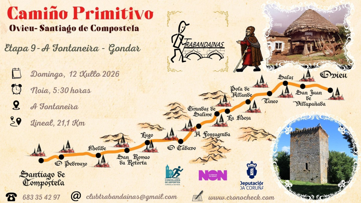 9 Etapa Camiño Primitivo: A Fontaneira - Gondar