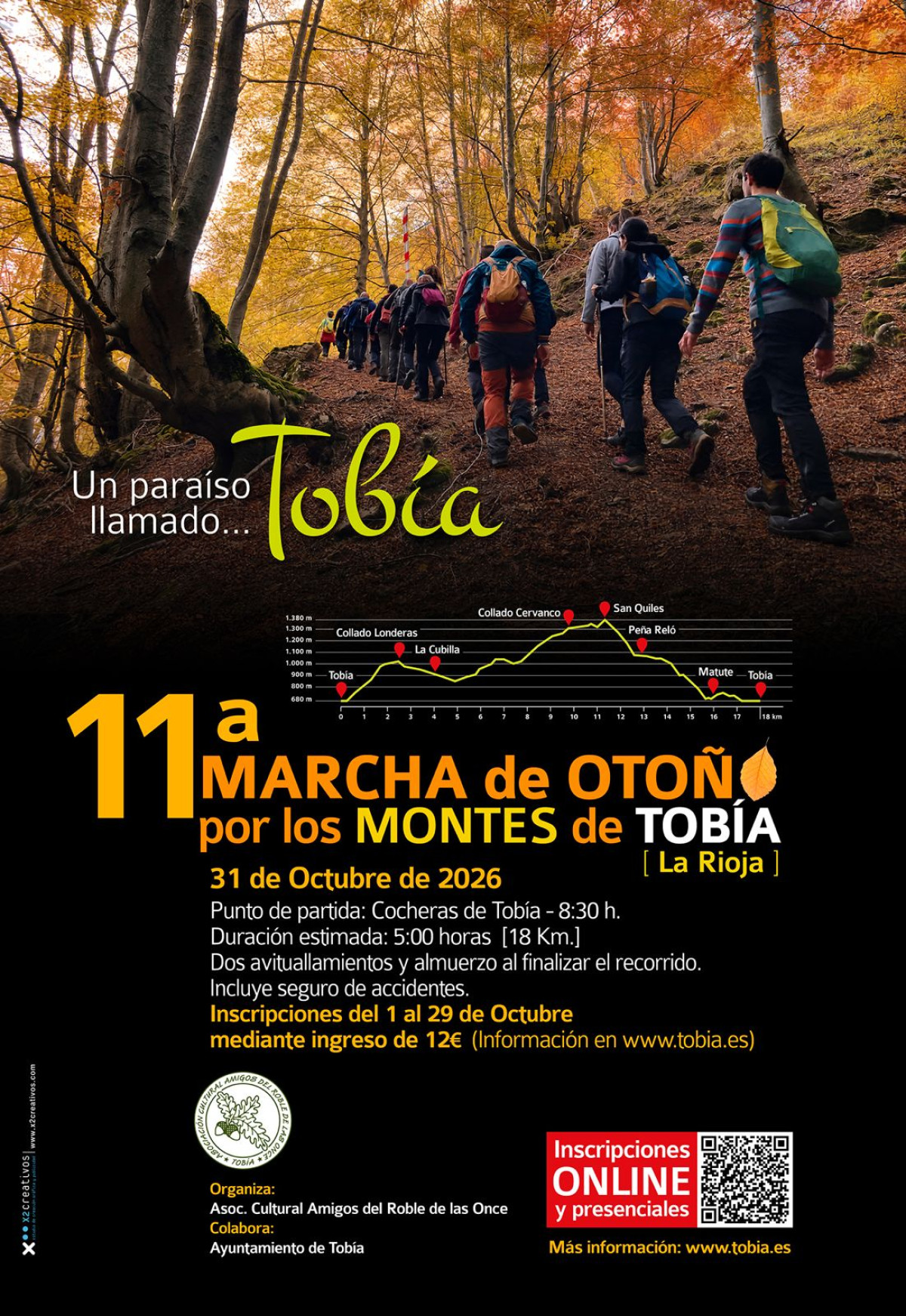 UNDECIMA MARCHA DE OTOÑO POR LOS MONTES DE TOBIA 